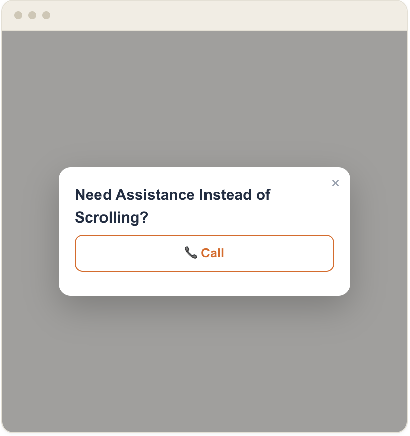 Time-on-page popup that waits until a visitor has been reading before making the ask